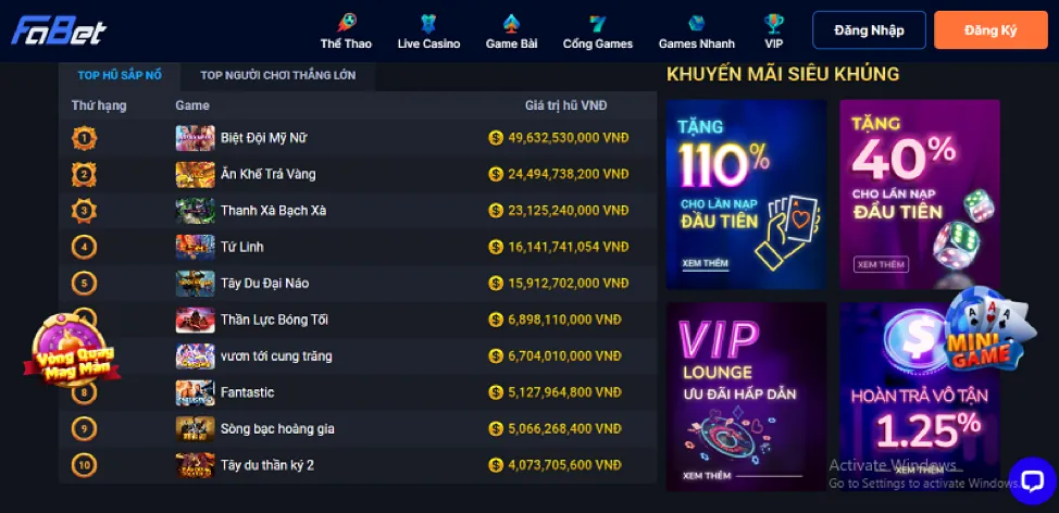 Các tính năng nổi bật của ứng dụng 35win